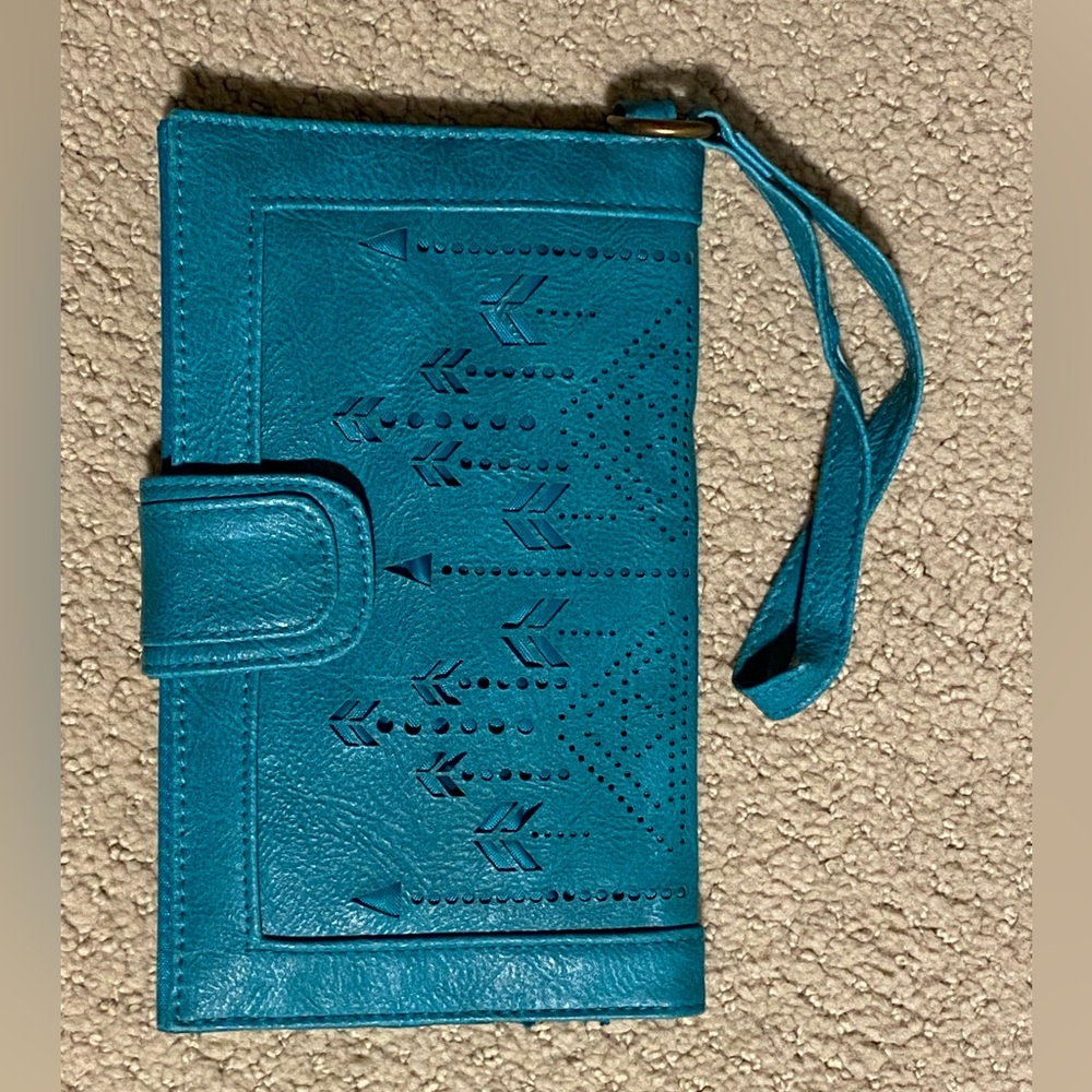 Teal Wristlet Clutch